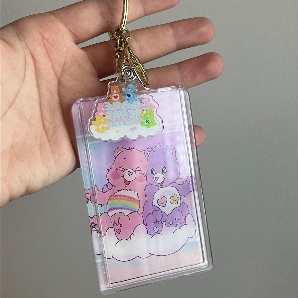 5/$25 💖Holographic Care Bear Keychain